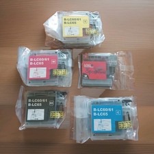 Lot of 11 New Printer Ink Cartridges Fits Brother LC61 LC65 Black and Color MIx picture