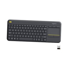 K400 Plus Wireless Touch TV Keyboard for PC-Connected TV - Black Floral PLUS picture