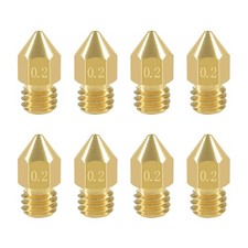 Aokin 8 Pcs 0.2mm MK8 Extruder Nozzles 3D Printer for Creality picture