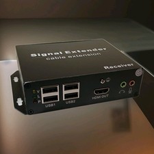 4K HDMI KVM USB Extender With HDMI Loop Out Over Single Cat5e/6/7 *Receiver Only picture