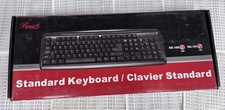 NOS OPEN BOX NEW UNUSED Rosewill RK-101 PS/2 Full Size Standard Wired Keyboard picture