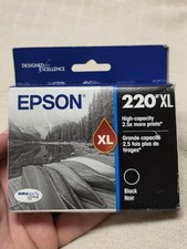 Genuine Epson 220XL Black Ink T220XL120-S Sealed Expired 02/2025 OEM picture