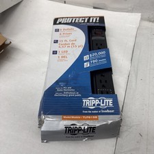 Tripp Lite TLP615B 790 Joules 6-Outlet 15' Cord Black Surge Protector picture