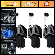 Upgraded 3 PCS Hotend Kit with 0.4MM Hardened Steel Nozzle for 3D Printers picture