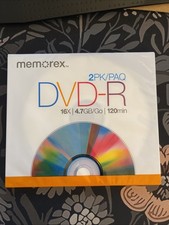 Memorex 2 PACK DVD-R  Recordable Discs 16X 4.7GB 120Min - New Sealed picture