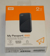 WD MY PASSPORT 2TB PORTABLE SSD (WDBAGF0020BGY-WESN) BRAND NEW SEALED USB 3.2 picture