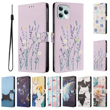 Flip Cat Flower Wallet Cover Case For TCL 403 501 405 306 40R 505 L10 L5 T9 605 picture