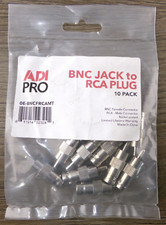 Pack of 10 ADI PRO OE-BNCFRCAMT, BNC Female to RCA Male, New S4 picture