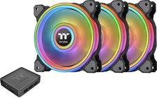 Thermaltake CL-F089-PL14SW-B Riing Quad 14 RGB Radiator Fan TT Premium (3 Pack) picture
