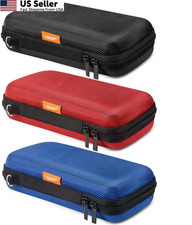 GLCON Hard EVA Protective Case 6.6 x 3.4 x 1.8 inches, Black, red and blue picture