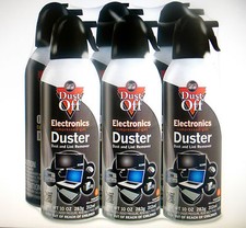 Air Computer TV Compressed 6 Cans Duster 10  oz Dust Off Laptop Keyboard picture