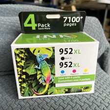 TINKIR 952XL Compatible Ink Cartridge 4-Pack BK C M Y for HP Inkjet picture