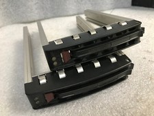 Lot of 2 SuperMicro CSE-PT17B 3.5inch LFF Hot Swap Tray / Caddy Black W/ Screws picture