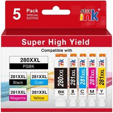 Starink 280XXL 281XXL Ink Replacement for Canon 280 281 Ink Cartridges 5P picture