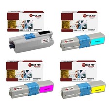 4Pk LTS C530 BCMY HY Compatible for Okidata C510DN C530DN Toner Cartridge picture