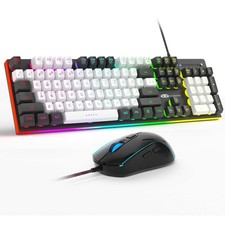 GT838 Gaming Keyboard and Mouse Combo, 104 Keys Backlit Quiet Wired Keyboards picture