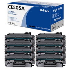 High Quality 05A CE505A Toner for HP LaserJet P2055dn P2035 P2035n Printer - 8PK picture