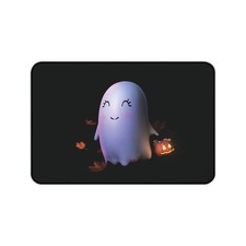 Cute Ghost Halloween Night Desk Mat, Spooky Gaming Mouse Pad, Office Decor picture