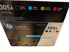 HP OEM 305A Toner Cartridge Set B, C, Y, M, CE410A CE411A CE412A CE413 picture