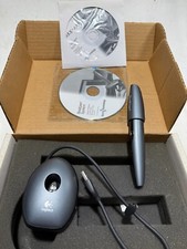 Digital Logitech io2 Digital Writing Pen 866093-0000 W/ Docking Cradle picture