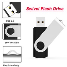 4GB USB 2.0 Flash Drive Memory Stick Swivel Thumb Drive Stick Pen Drive Lot picture