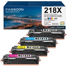 218X W2180X 4PK High Yield Toner for Pro 3201dw MFP 3301cdw 3301fdw 3301sdw 218X picture