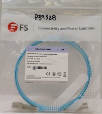 FS.com 1M OM3 Multimode Armored Fiber Optic Patch Cable LC/UPC Duplex 41822, NEW picture