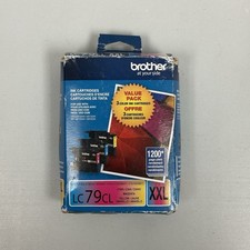 Brother LC79 XXL 3 Pack Cyan Magenta Yellow Color Ink Cartridges Exp 02/2026 picture