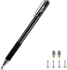 Black Wireless Stylus Pen for Touchscreen Devices with Precision Disc Tips picture