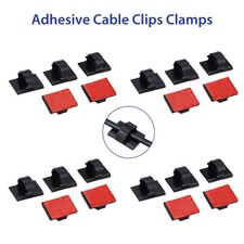 100x 3M Self-Adhesive Wire Tie Cable Clamp Clip Holder For Car Dash Camera Home picture