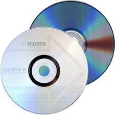 25 RITEK RIDATA Blank16X  DVD-R DVDR Branded Logo 4.7GB Media Disc in Sleeves picture