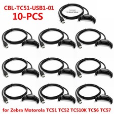 10X USB Data Charger Cable for Zebra TC51 TC510K TC52 TC56 TC57 CBL-TC51-USB1-01 picture