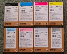 10-2023 Set 8 EPSON T6031 T6032 T603B T6034 T6035 T603C T6037 T6039 INK 7800 picture