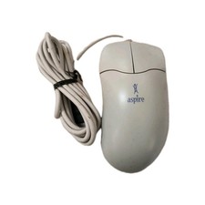 RARE NEW VINTAGE ACER ASPIRE OFF WHITE 2 BUTTON USB MECHANICAL MOUSE RM3-SB4-1 picture