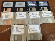 Microsoft Windows 3.11 OS , Telix , mouse driver 9.01B Floppy Disks lot picture