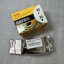 Kodak 30 Tricolor Ink Cartridges Total 3 - 2 Color, 1 Black NIB- Sealed Package picture