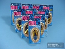 Leviton C5243-6GO Gold Oxygen Free 6 Feet Video Coaxial Patch Cables 10pcs picture