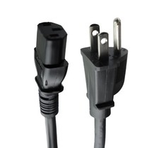 I-Sheng 12 Ft (IS-14) Power Supply (13A / 125V) Cable - Black picture