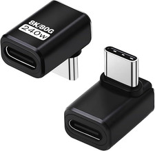 Adaptador USB C 90 grados 240W 80Gbps 8K60Hz tipo C extensor Extensor tipo C picture