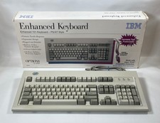 1995 Retro IBM Model M KB 454 Enhanced 101-Keyboard PS/AT QWERTY 92G7454 w/ Box picture