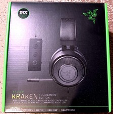 Razer Kraken Tournament Edition Black NEW Sealed THX USB DAC Headset picture
