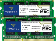 Timetec 8GB Kit(2X4Gb) Compatible for Apple DDR3 1067Mhz / 1066Mhz PC3-8500 for picture
