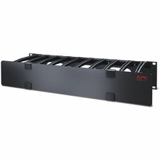 APC Horizontal Cable Manager - Cable Manager - Black - 2U Rack Height picture