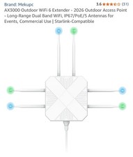 AX3000 Outdoor WiFi 6 Extender - 2026 Outdoor Access Point picture