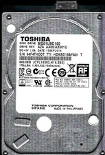 MQ01UBD100 HDKBD19AYA01 T  REV: AZA AA00/AX001U 1TB SEP 2014 PHILIPPINES TOSHIBA picture