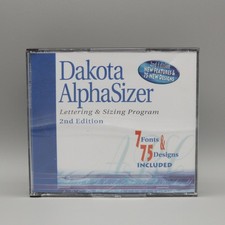 Dakota AlphaSizer 2nd Edition 2001 Embroidery Lettering Sizing Software CD Full picture