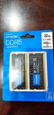 NEW CRUCIAL 32GB (2 x 16GB) DDR5 CL46 5600MHZ  SODIMM LAPTOP RAM MEMORY 5600MT/S picture