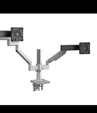 NEW Humanscale M/Flex M2.1 Dual Monitor Arms Desk Clamp Mount Aluminum White picture