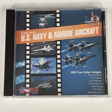 Vintage 1994 US Navy & Marine Aircraft PC CD-ROM 500 Images picture