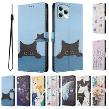 Flip Cat Flower Wallet Cover Case For OPPO A80 A60 A17 A79 A96 A78 A57 A6 Pro picture